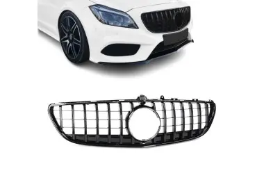 Front grille for Mercedes-Benz CLS C218 (14-18), glossy black