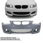 M5-inspired Front Bumper for BMW E60 / E61 PRE-LCI (03-07) with 24 mm PDC holes