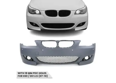 M5 look Front Bumper for BMW E60 / E61 LCI (07-10) with 18 mm PDC holes
