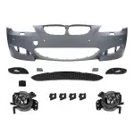 M5 look Front Bumper for BMW E60 / E61 LCI (07-10) with 18 mm PDC holes, with clear fog lights