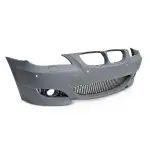 M5 look Front Bumper for BMW E60 / E61 LCI (07-10) with 18 mm PDC holes, with smoked fog lights