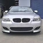 M5 look Front Bumper for BMW E60 / E61 (03-10) without PDC holes, with smoked fog lights