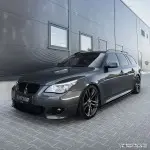 F-PERFORMANCE Side Skirt Extensions set for BMW E60 / E61 (03-10), glossy black