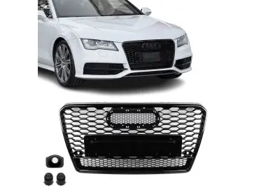 RS-style Front Grille for Audi A7 C7 / S7 C7 (10-14) pre-facelift, glossy black