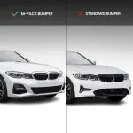 WR Front bumper Lip for BMW G20 / G21 (18-22) with M-Pack, glossy black
