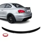 M4-style Trunk Spoiler for BMW E82, glossy black