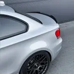 M4-style Trunk Spoiler for BMW E82, glossy black