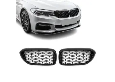 Diamond kidney Grille for BMW G30 / G31 (17-20), glossy black