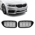 Diamond kidney Grille for BMW G30 / G31 (17-20), glossy black