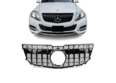 GT R Panamericana style Front Grille for Mercedes GLK X204 facelift (12-15), glossy black