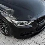 Headlight Eyebrows / Trims for BMW F30 / F31, glossy black