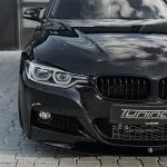 Headlight Eyebrows / Trims for BMW F30 / F31, glossy black