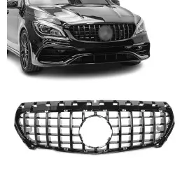 Front grille for Mercedes CLA C117 (13-19), glossy black