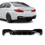 M5-style Diffuser for BMW G30 / G31 with M-Pack, glossy black