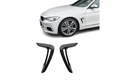 Side fenders trims, set, for BMW F32 / F33 / F36 (13-17) PRE-LCI, glossy black