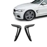 Side fenders trims, set, for BMW F32 / F33 / F36 (13-17) PRE-LCI, glossy black