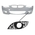 Fog light Grille for BMW E60 / E61 M5 style bumper, left side