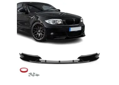 WR Front Bumper Lip for BMW E82 / E88 with M-Sport, glossy black