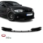 WR Front Bumper Lip for BMW E82 / E88 with M-Sport, glossy black