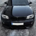 WR Front Bumper Lip for BMW E82 / E88 with M-Sport, glossy black