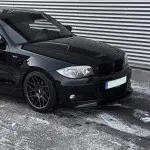 WR Front Bumper Lip for BMW E82 / E88 with M-Sport, glossy black