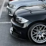 WR Front Bumper Lip for BMW E82 / E88 with M-Sport, glossy black