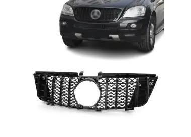 GT R Panamericana style Front Grille for Mercedes ML W164 (05-08), glossy black