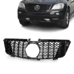 GT R Panamericana style Front Grille for Mercedes ML W164 (05-08), glossy black
