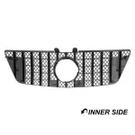 GT R Panamericana style Front Grille for Mercedes ML W164 facelift (08-11), glossy black