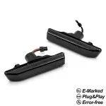 Sequential LED side indicators set for BMW E36 / X5 E53, smoked