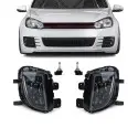 Fog Lights set for VW Golf MK6 GTI / GTD (08-13), smoked