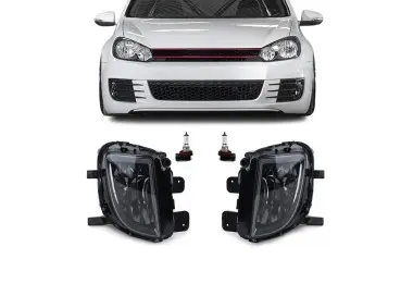 Fog Lights set for VW Golf MK6 GTI / GTD (08-13), smoked