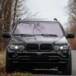 Kidney Grille set for BMW X5 E53 facelift (04-06), glossy black
