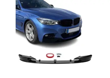 Performance front Bumper Lip Spoiler for BMW F34 GT, glossy black