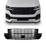 Front badgeless Grille for VW T6.1 (19-), glossy black