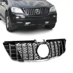 GT R Panamericana style Front Grille for Mercedes ML W164 (05-08), black + chrome