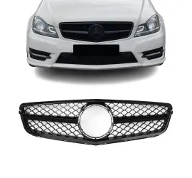 C63 style Front Grille for Mercedes W204 / S204 / C204...