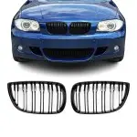 Performance kidney Grille set for BMW E81 / E87, glossy black