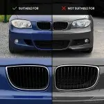 Performance kidney Grille set for BMW E81 / E87, glossy black