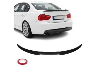 M4-style Trunk Spoiler for BMW E90 (05-11), glossy black