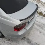 M4-style Trunk Spoiler for BMW E90 (05-11), glossy black