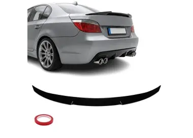 M4-style Trunk Spoiler for BMW E60, glossy black