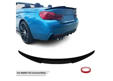 M4-style Trunk Spoiler for BMW F33 / F83, glossy black
