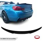 M4-style Trunk Spoiler for BMW F33 / F83, glossy black