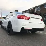 M4-style Trunk Spoiler for BMW F33 / F83, glossy black