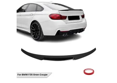 M4-style Trunk Spoiler for BMW F36 Gran Coupe, glossy black