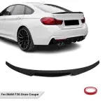 M4-style Trunk Spoiler for BMW F36 Gran Coupe, glossy black