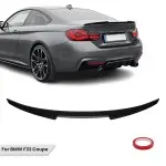 M4-style Trunk Spoiler for BMW F32 coupe, glossy black