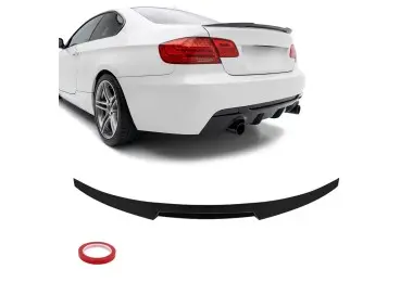 M4-style Trunk Spoiler for BMW E92 (06-13), glossy black