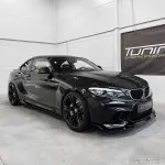 WR Side Skirt Extensions set for BMW M2 F87 (16-21), glossy black